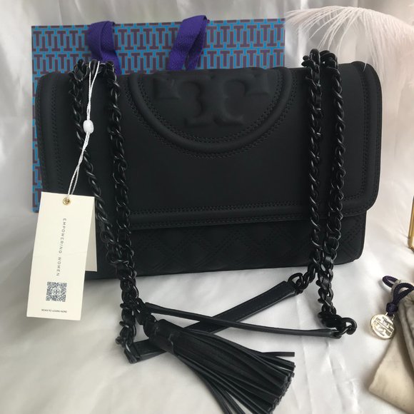 Tory Burch Large Fleming Matte Convertible Shoulder Bag New